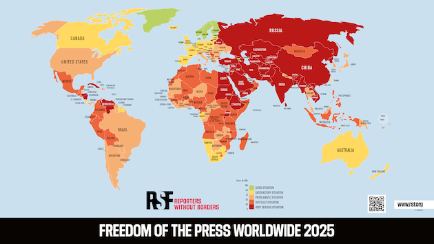<em>World Press Freedom Day 2025</em><br> Global Press Freedom Index Falls to Critical Low